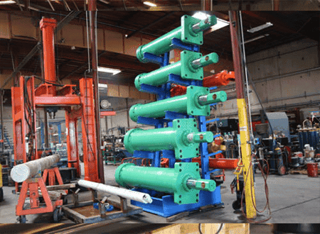Custom Hydraulic Cylinder in Final Inspection