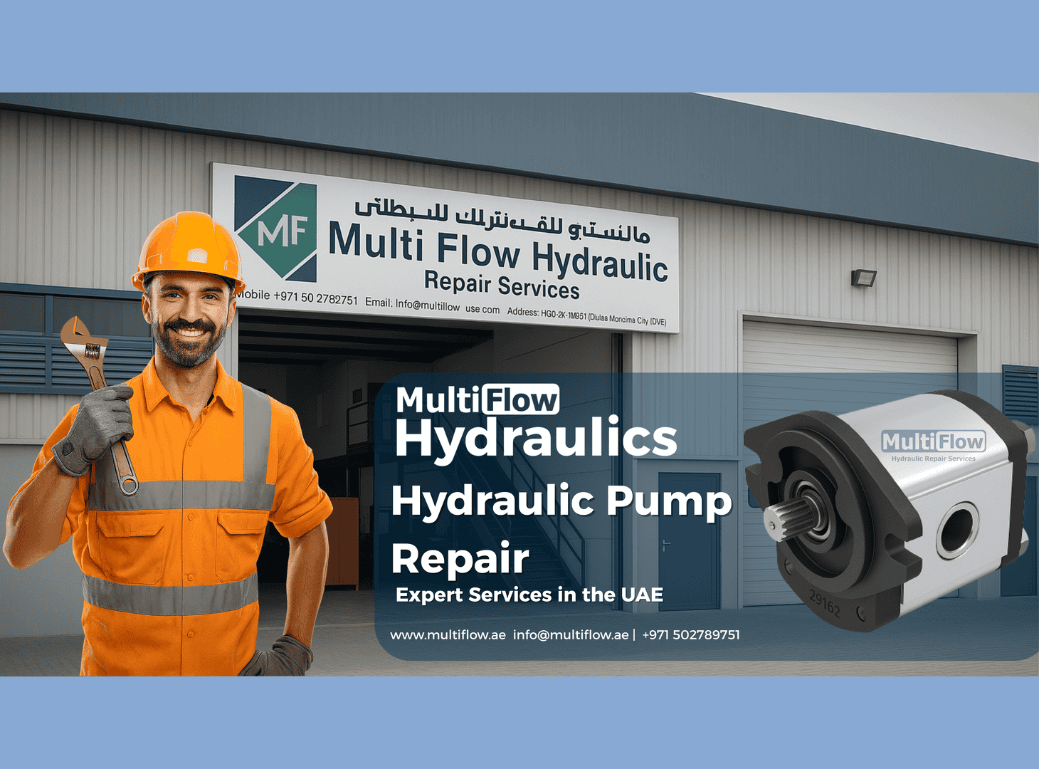 Hydraulic Pump Repair in the UAE | Multi Flow Hydraulic