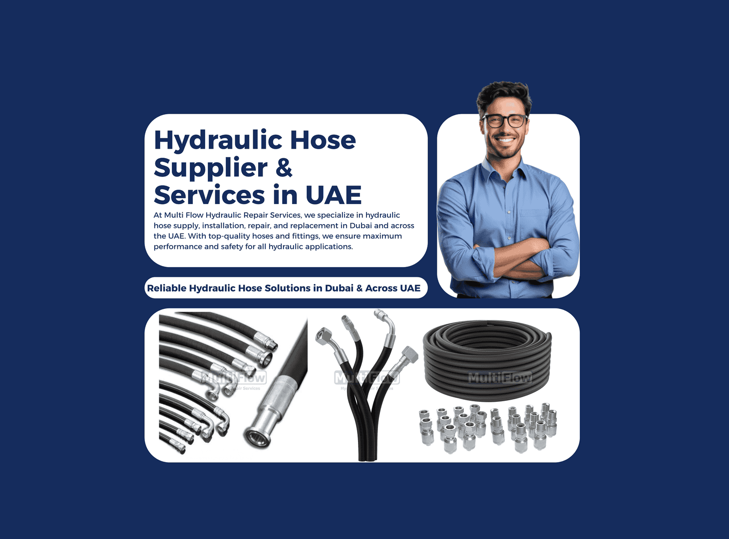 Hydraulic Hose Supplier & Services in UAE | Multi Flow Hydraulics