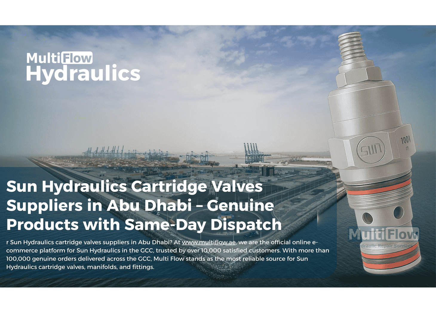 Sun Hydraulics Cartridge Valves Suppliers in Abu Dhabi