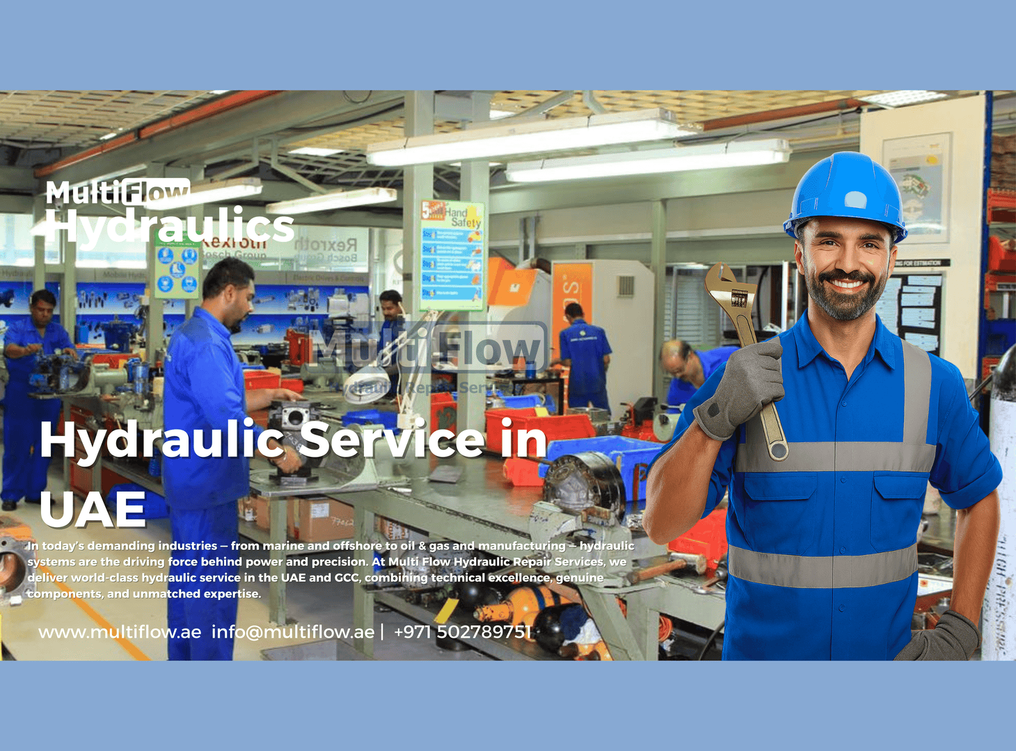 Hydraulic Service in UAE | Complete Hydraulic Repair & Testing by Multi Flow Hydraulics