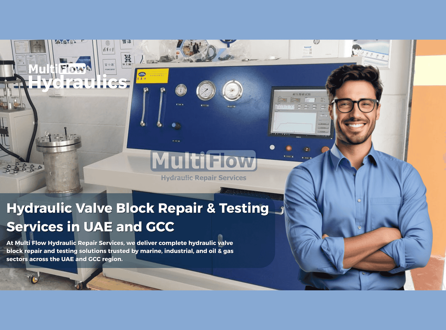Hydraulic Valve Block Repair & Testing Services in UAE and GCC | Multi Flow Hydraulic Repair Services