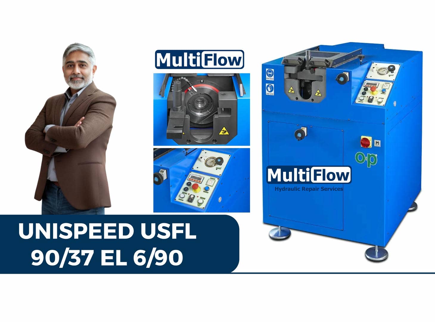 UNISPEED USFL 90/37 EL 6/90 – Advanced 37° & 90° Orbital Flaring Machine in UAE