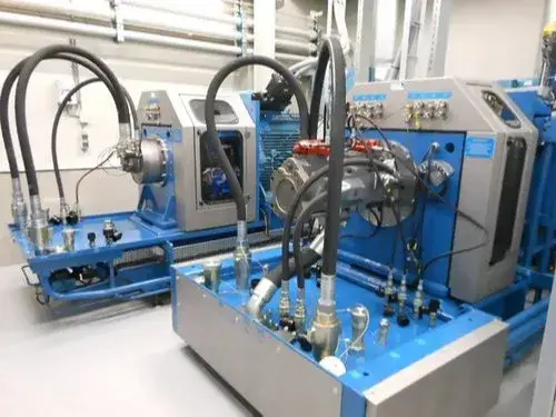 Custom Hydraulic Valve Test Bench in Operation