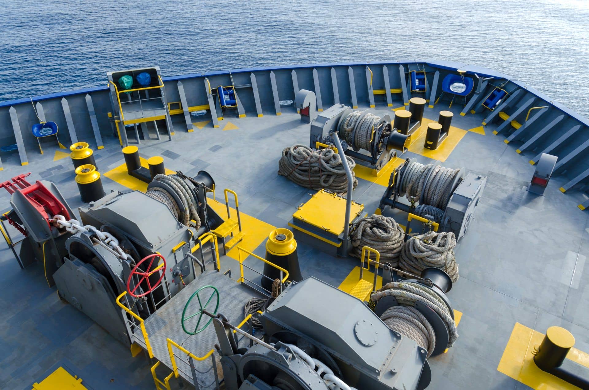 Onboard Deck Winch Overhaul Operation